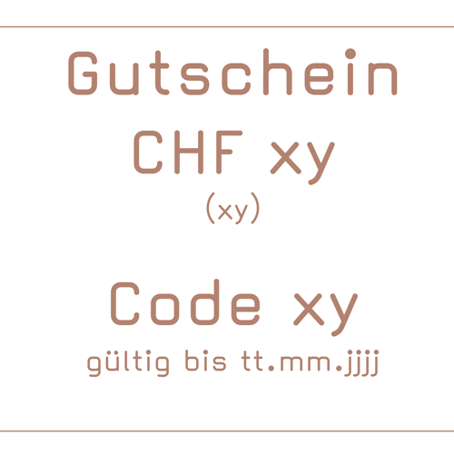 Gutschein Onlineshop CHF 50.00
