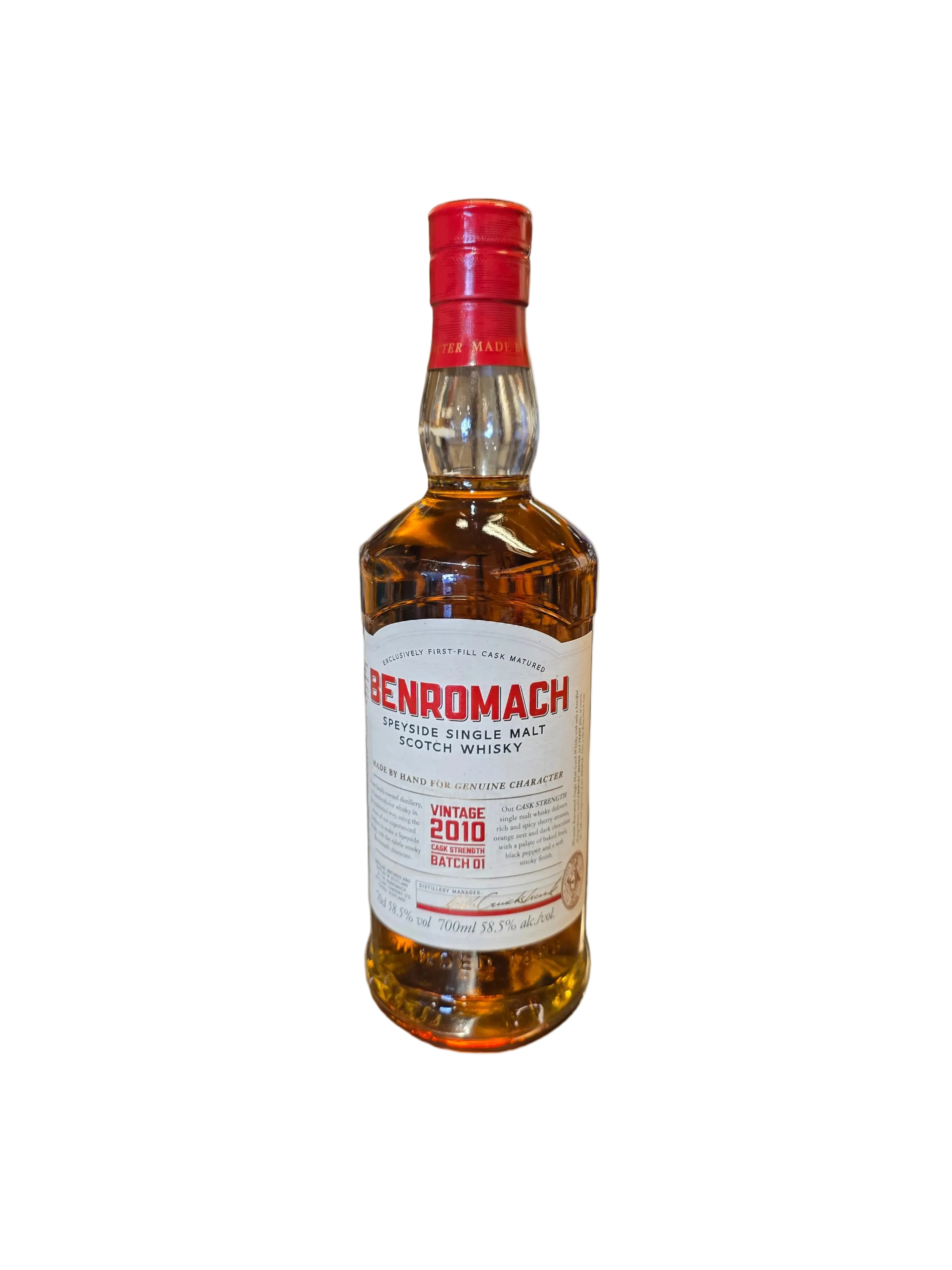 Benromach Vintage 2010 cask strength