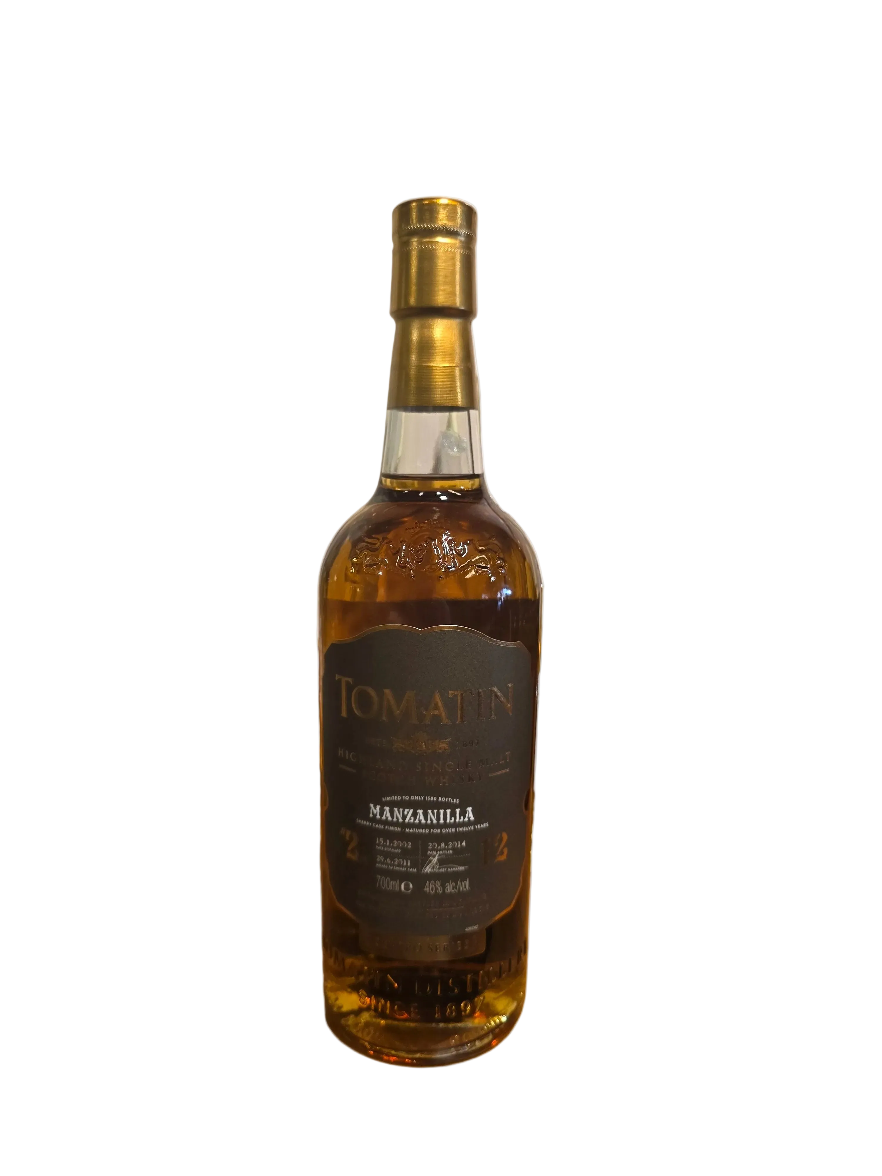 Tomatin 2002 / 12 ans. Cuatro Series "Manzanilla"