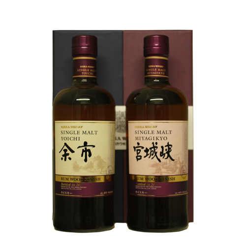 Nikka Set Yoichi & Miyagikyo Rum Wood Finish