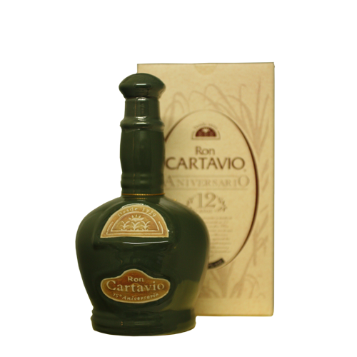 Cartavio 12 Years Aniversario Ceramic Bottle