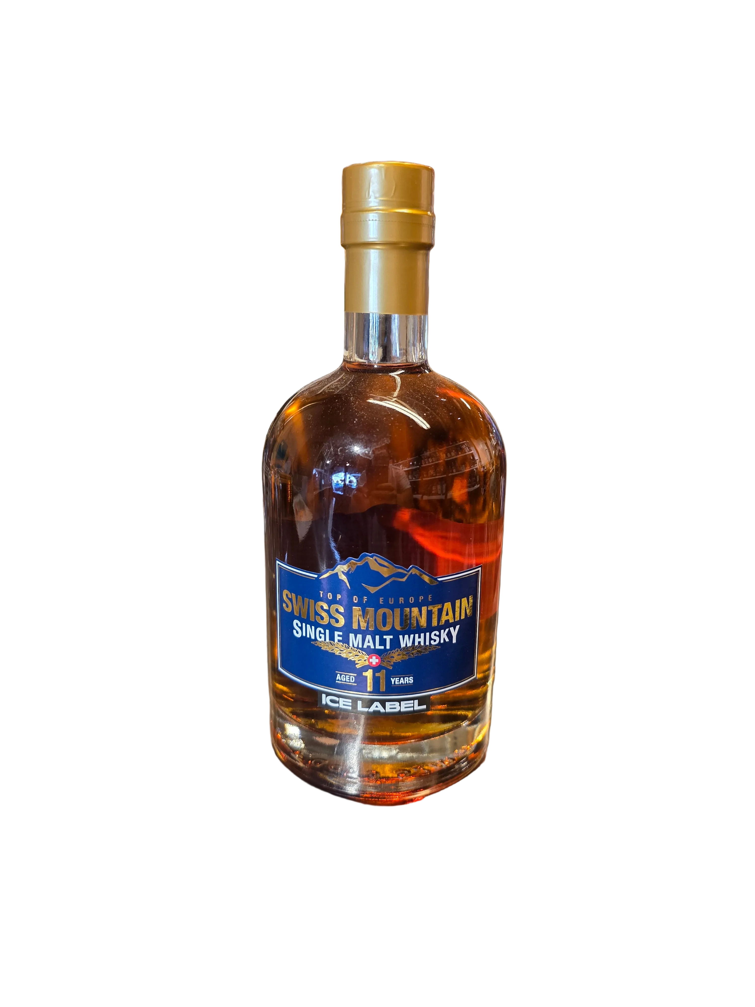 Swiss Mountain Single Malt Ice Label 10 y. o. cask strength