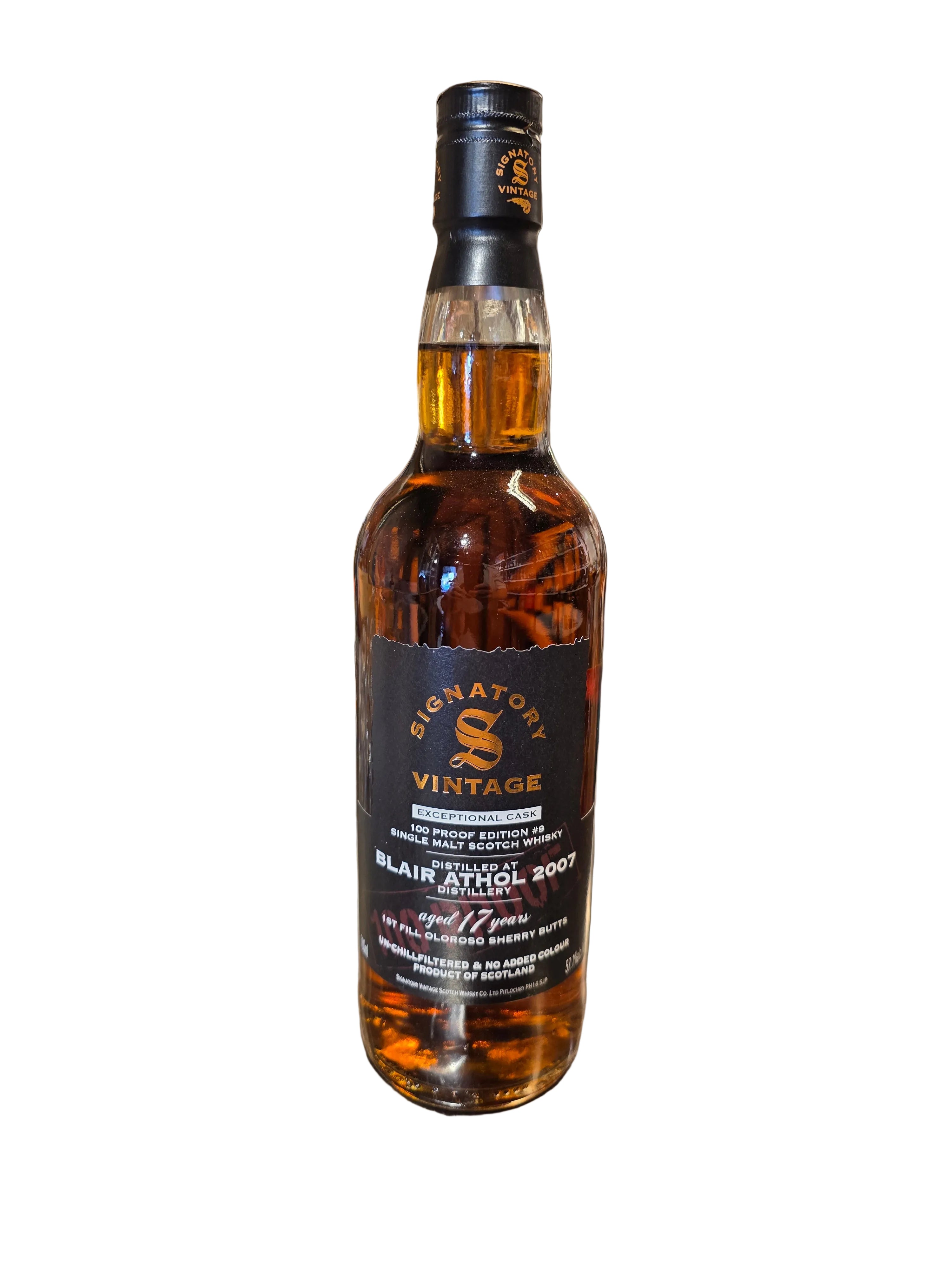 Blair Athol 17 ans 100 Proof